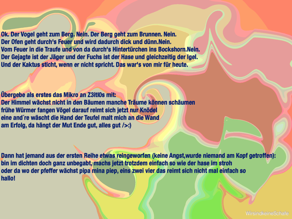 Bunt, kopflos und gemeinsam mit&nbsp;Euch